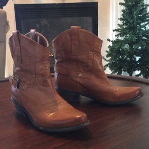 Leather upper Franco Sarto boot (cognac/brown)